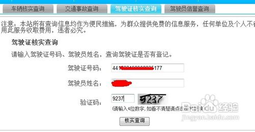 广东省用户如何通过网上查询驾照