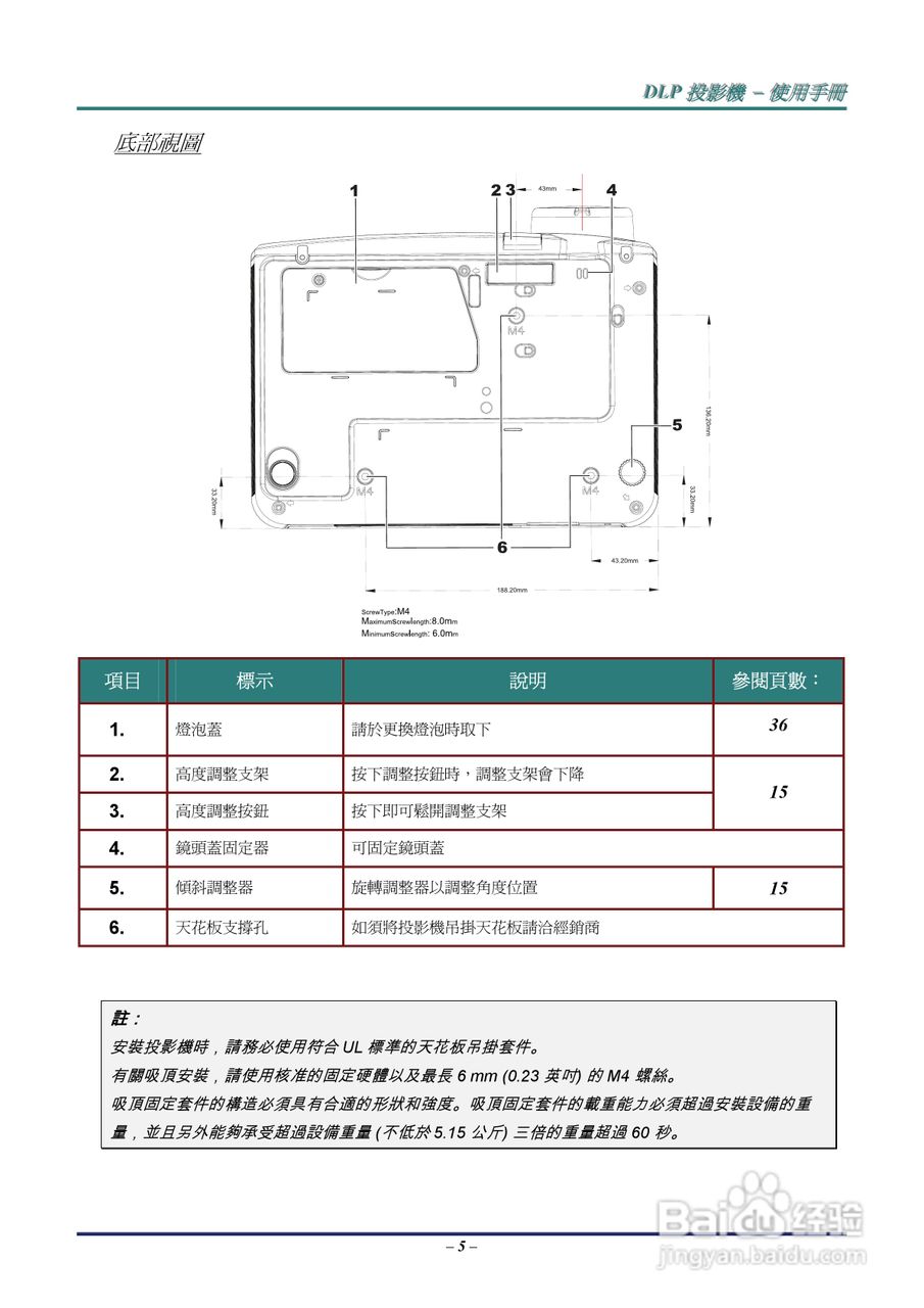 丽讯Vivitek D536-3D投影机说明书:[2]
