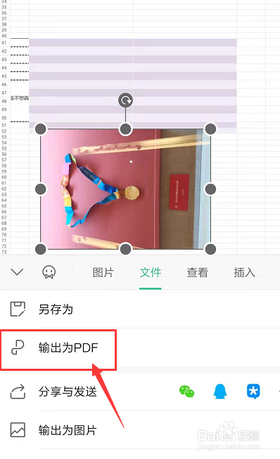 在手机WPS表格中怎样将文件导出为PDF格式