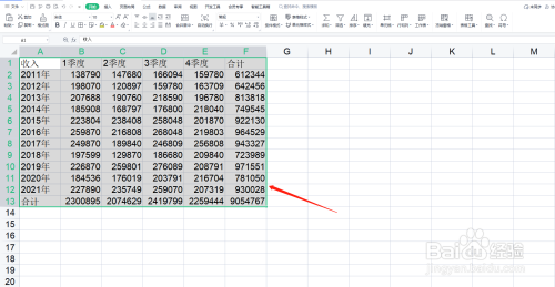 WPS表格如何快速互换行列？