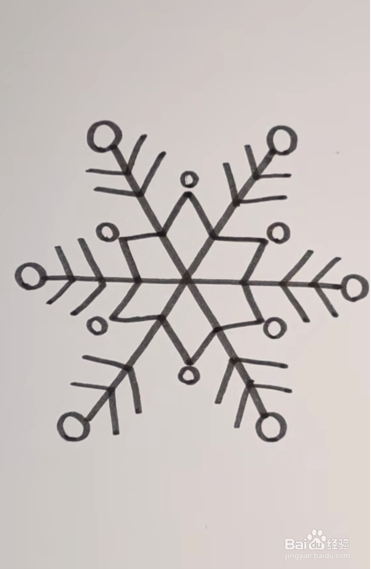 冬奥会的雪花怎么画