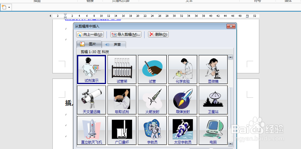 如何在文档中使用剪贴画