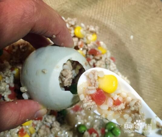 缤纷糯米蛋的做法