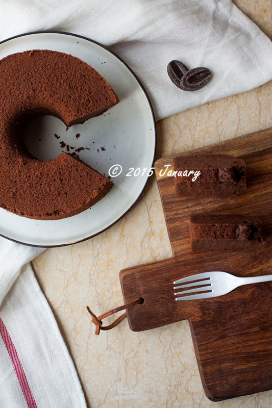 巧克力戚风蛋糕