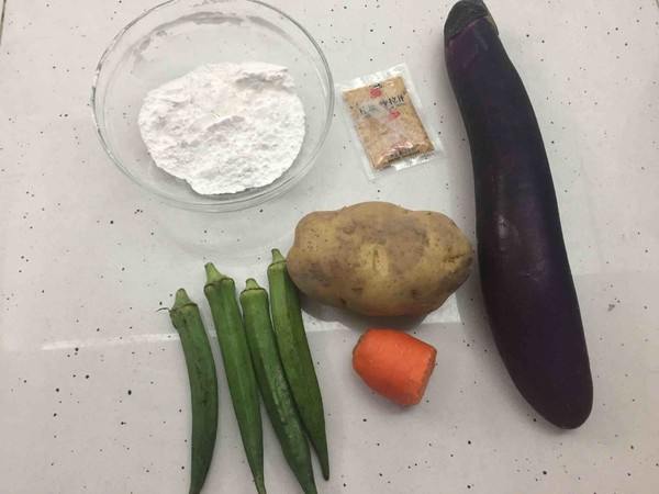 炸蔬菜沙拉丘比沙拉汁