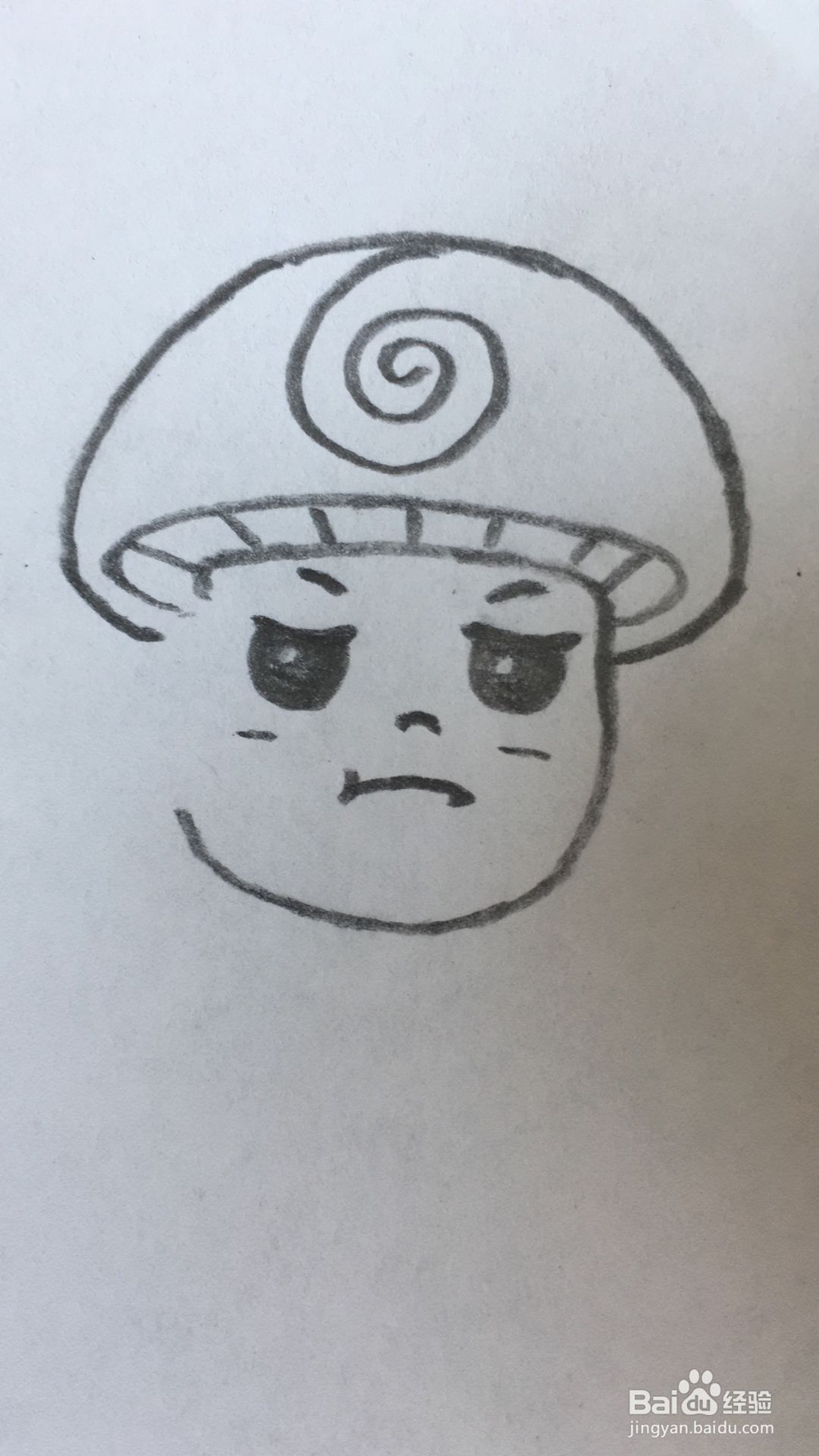 做NO动作的蘑菇君如何画
