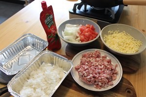 番茄肉酱芝士焗饭