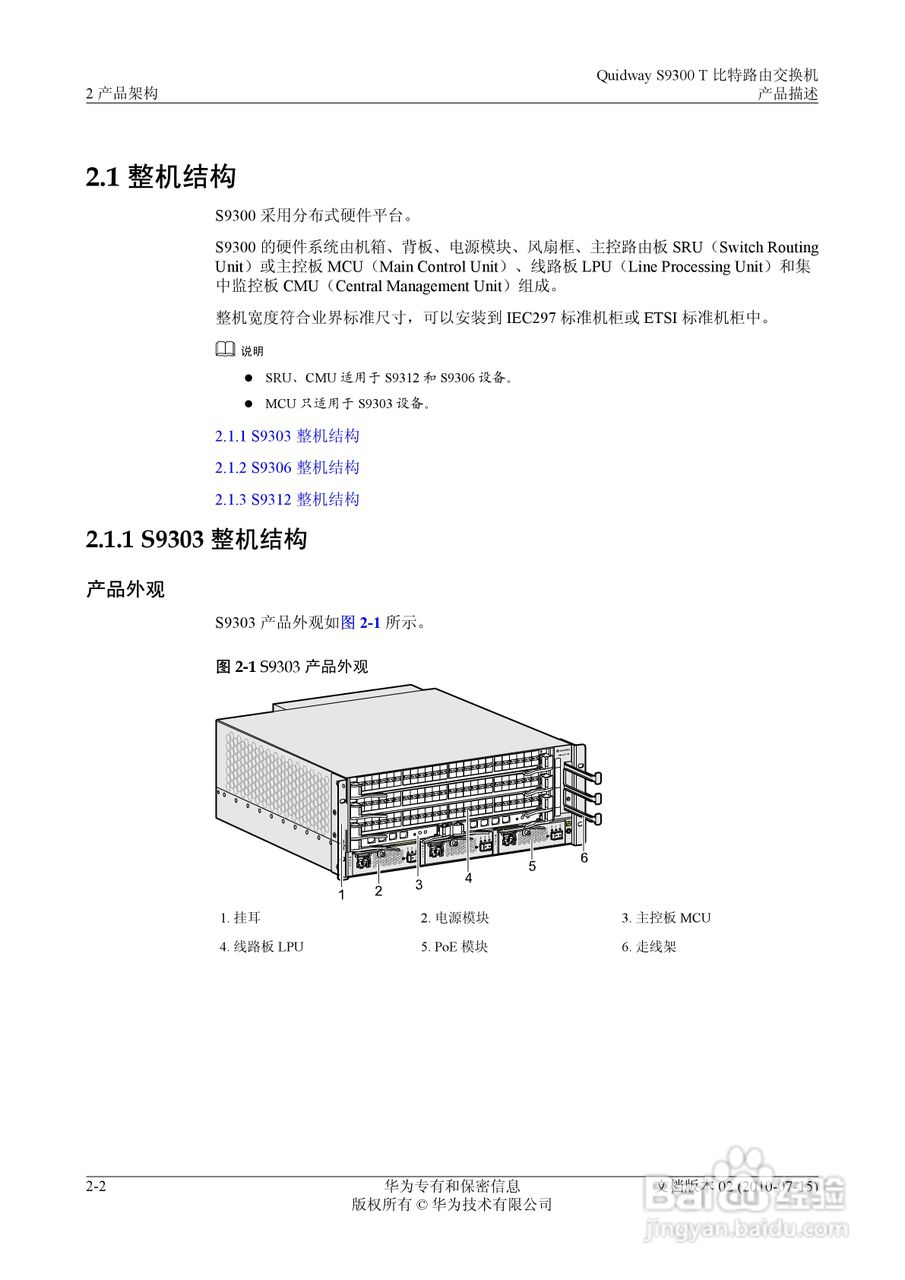 华为 Quidway S9300 T 比特路由交换机V100R003C00说:[3]