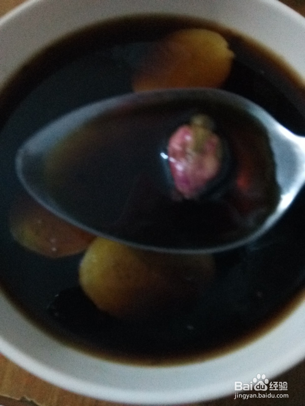 玫瑰红糖姜片饮