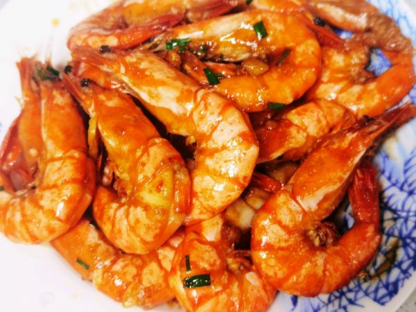 开背蒜蓉黑虎虾