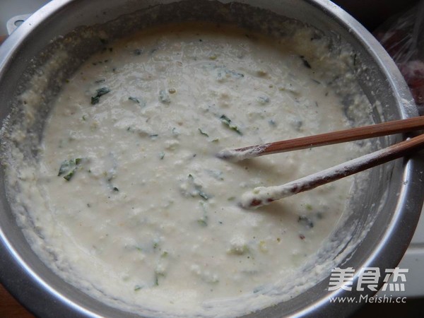 青菜豆渣煎饼
