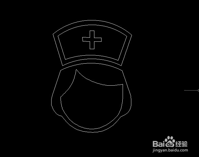 使用CAD如何绘制护士