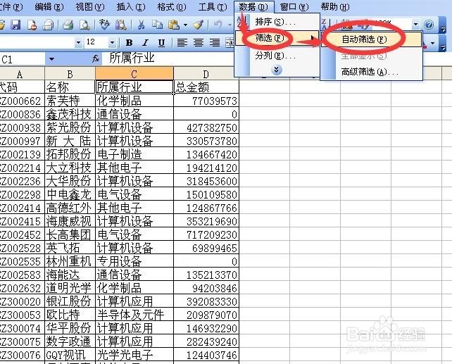 excel中怎么筛选求和