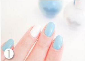 小碎花美甲教程