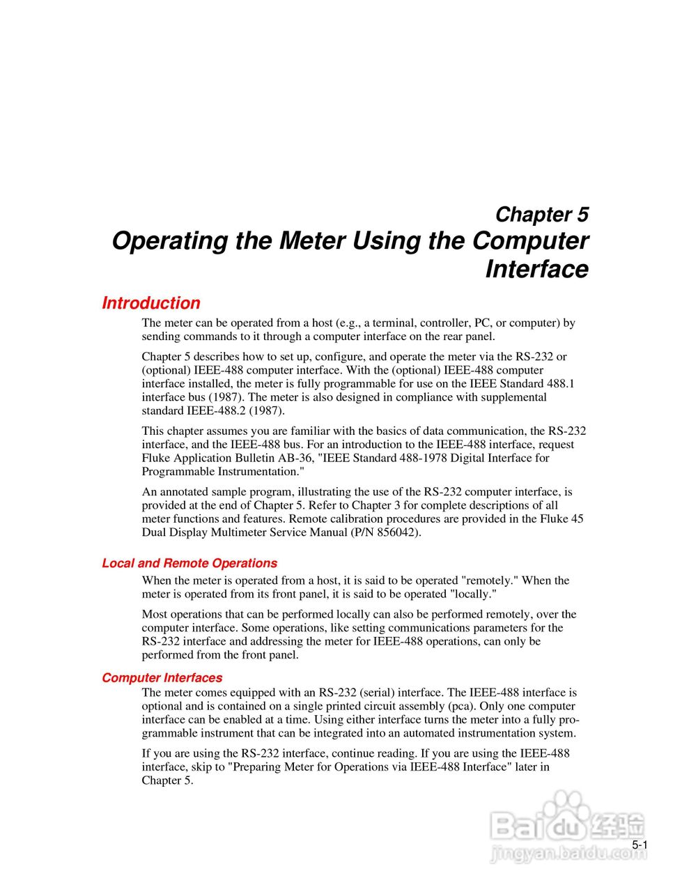 福禄克Fluke45万用表说明书:[6]