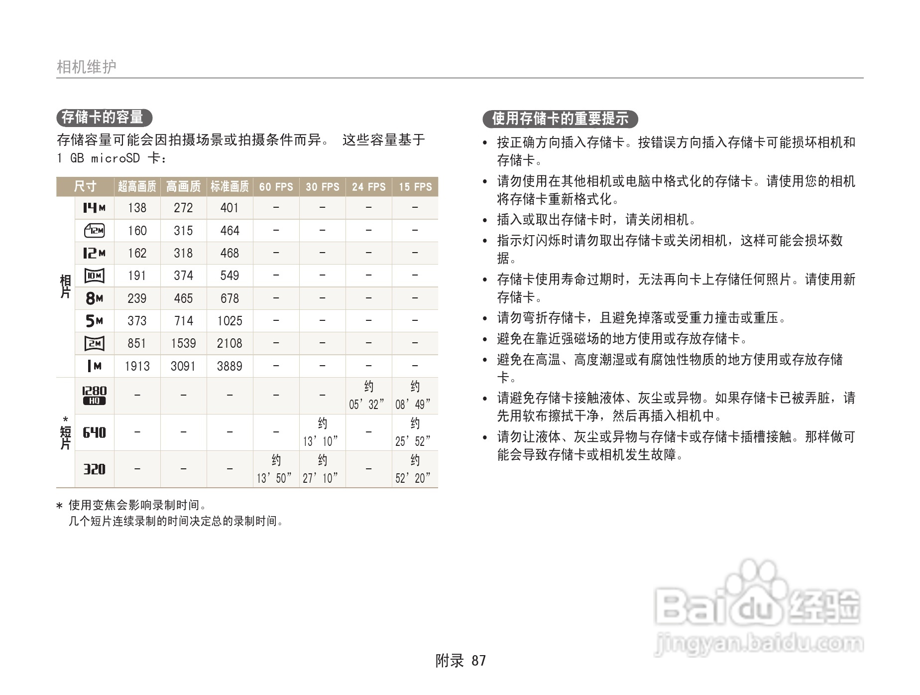 三星ST67数码相机使用说明书:[9]