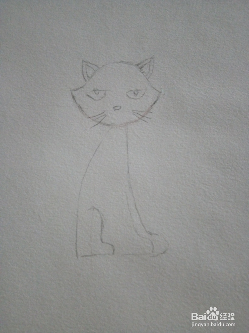 幼儿简笔画小猫的画法