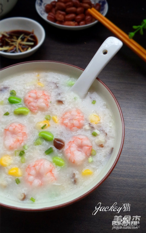 蔬菜虾仁粥的做法