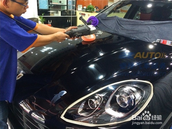 保时捷全车漆面美容效果