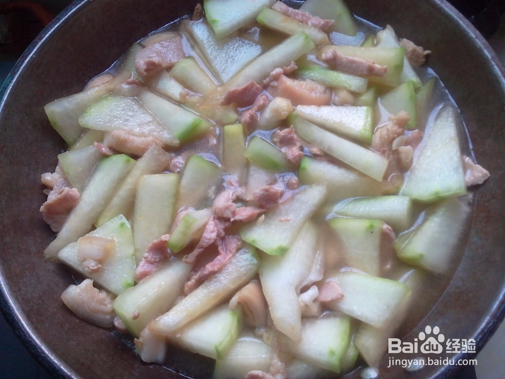 如何做猪肉焖冬瓜