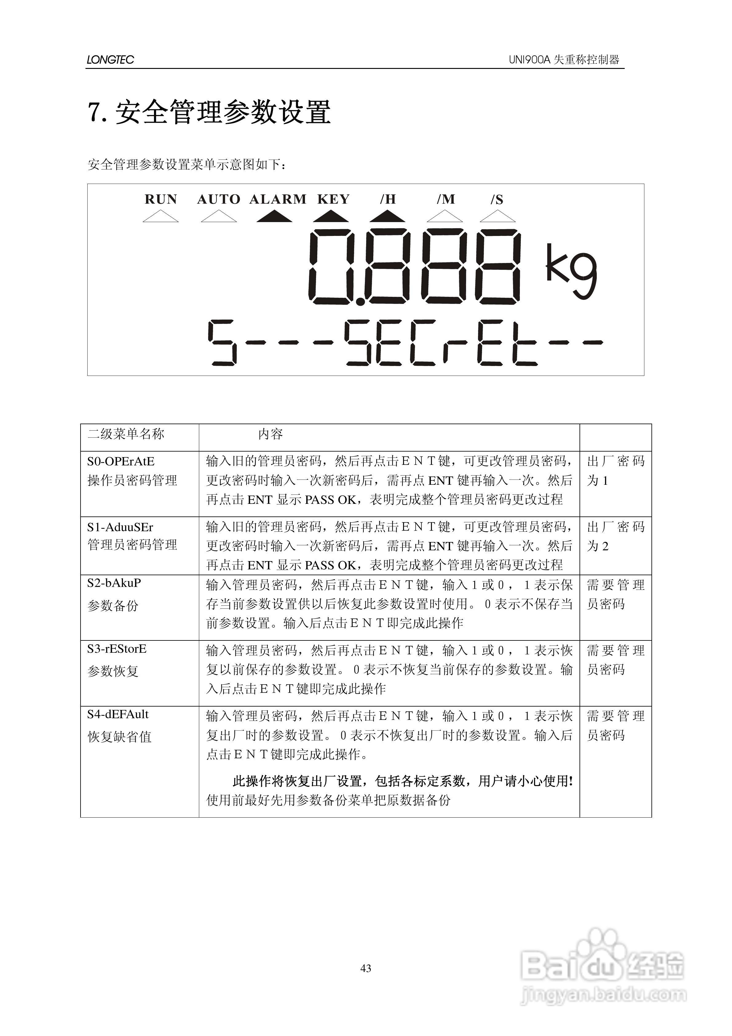 UNI900A失重秤控制器使用说明书:[5]
