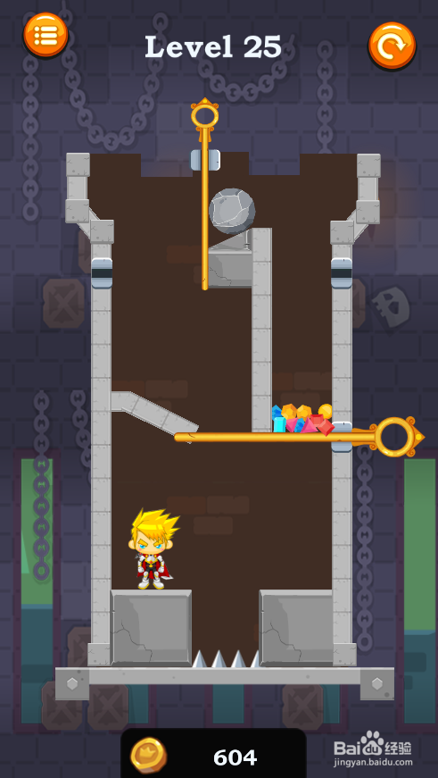 如何通过Caio Hero Rescue的Level 25？