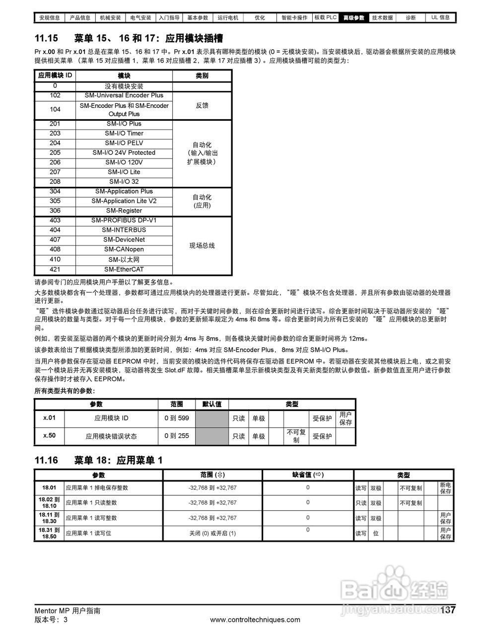 艾默生MP1850A4R直流驱动器中文手册:[14]