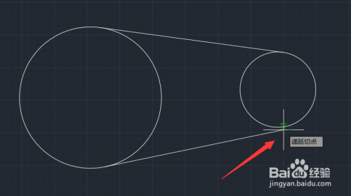 CAD怎么画两个圆的切线