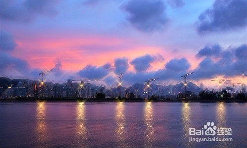 使用Photoshop绘制海滨城市夜景灯光图