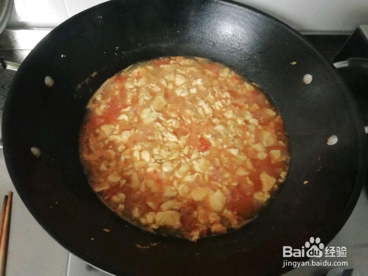 西红柿鸡蛋打卤面的做法