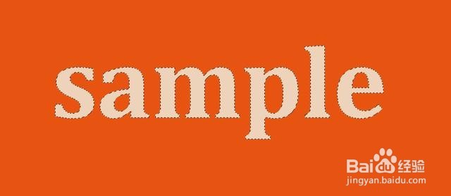 用Photoshop制作漂亮的双描边字