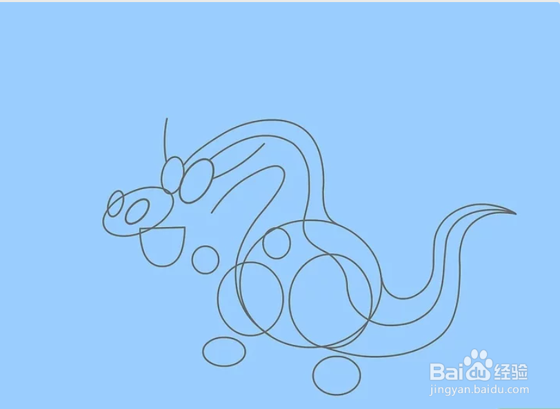 怎么画卡通形象的龙