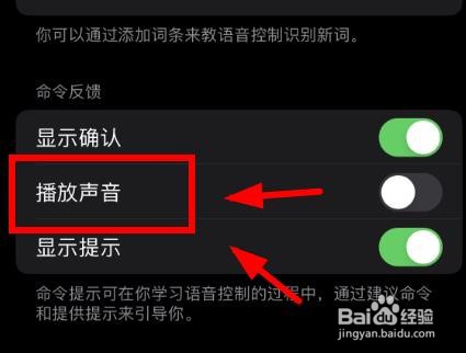iPhone14如何打开命令反馈中的播放声音