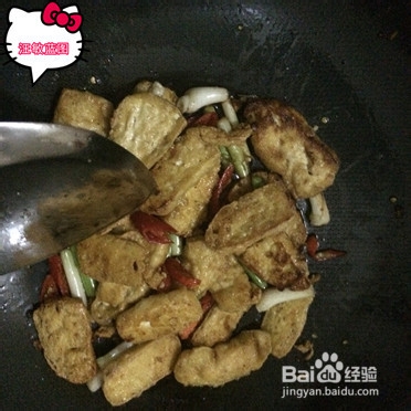 家常菜：[6]煎豆腐或豆腐干炒大蒜辣椒怎么做