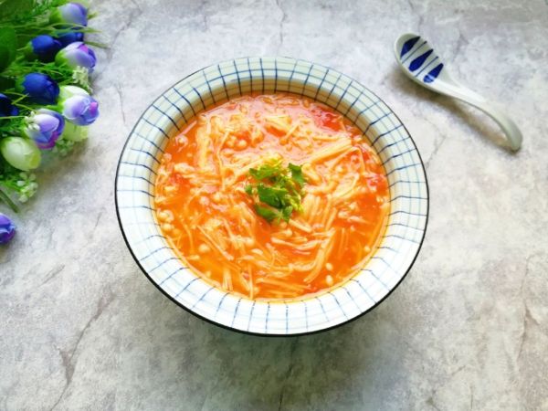 番茄金针菇浓汤