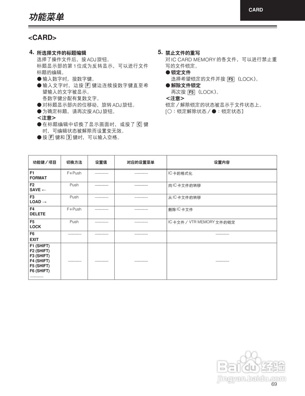 松下 HD1700广播级数字录像机操作手册:[7]