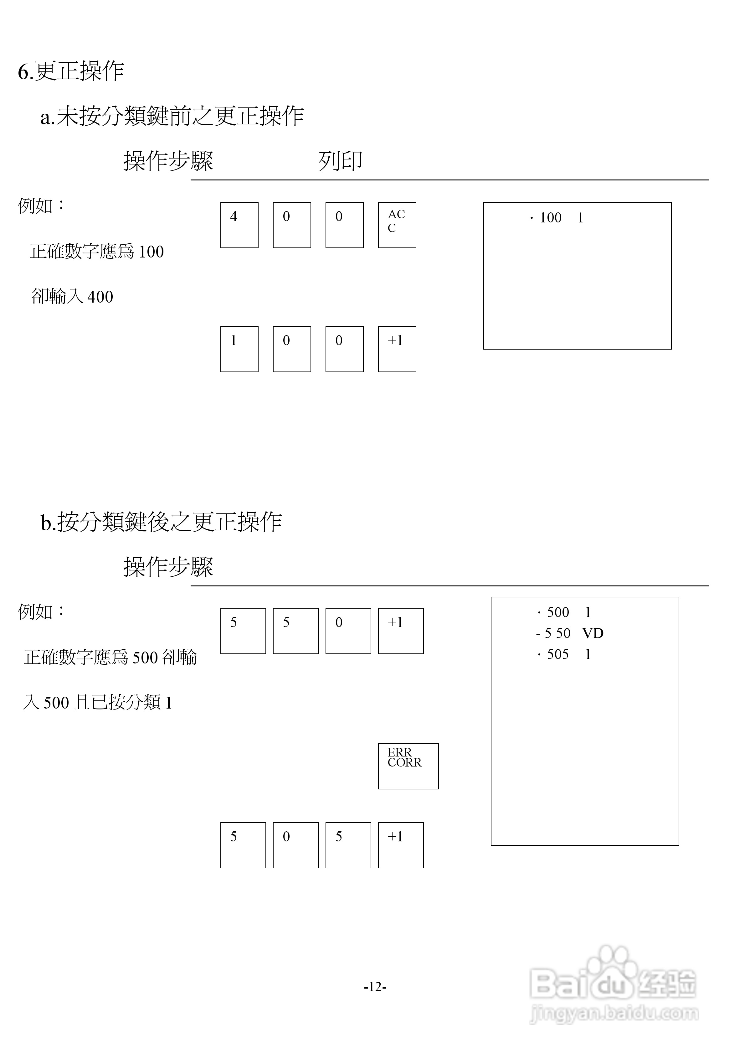 卡西欧120CR电脑收银机操作手册