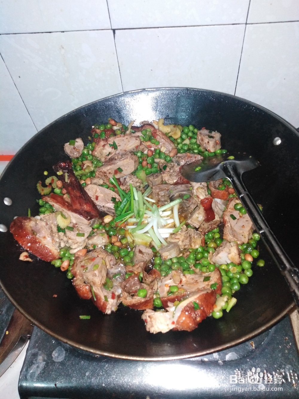 烧鸭如何炒碗豆