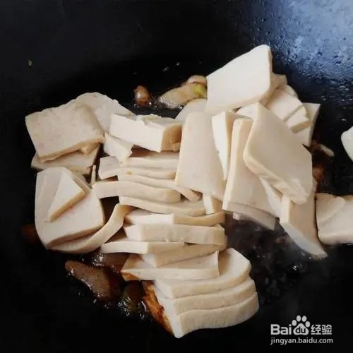 木耳炒千叶豆腐