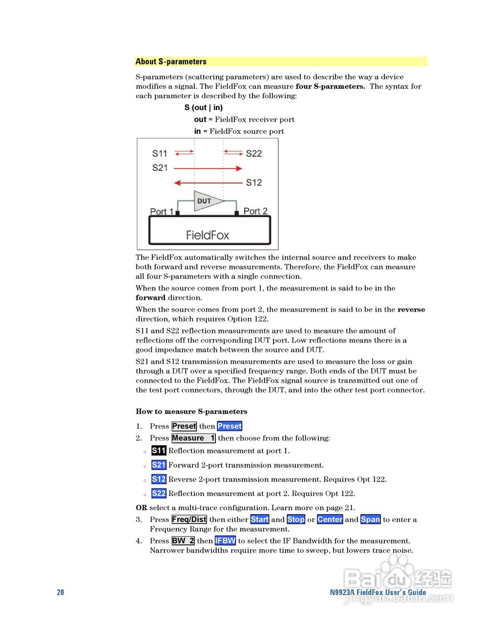 N9923A型Fieldfox手持式RF向量网路分析仪操作手册:[2]