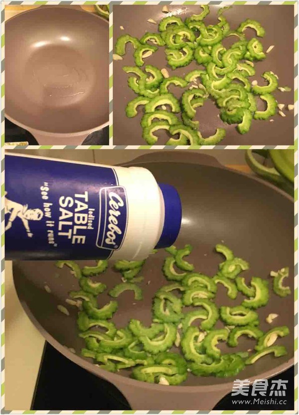 苦瓜煎蛋的做法