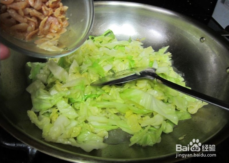 减肥食谱之蔬菜篇：[2]虾米卷心菜