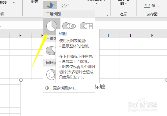 怎么在excel中插入饼图
