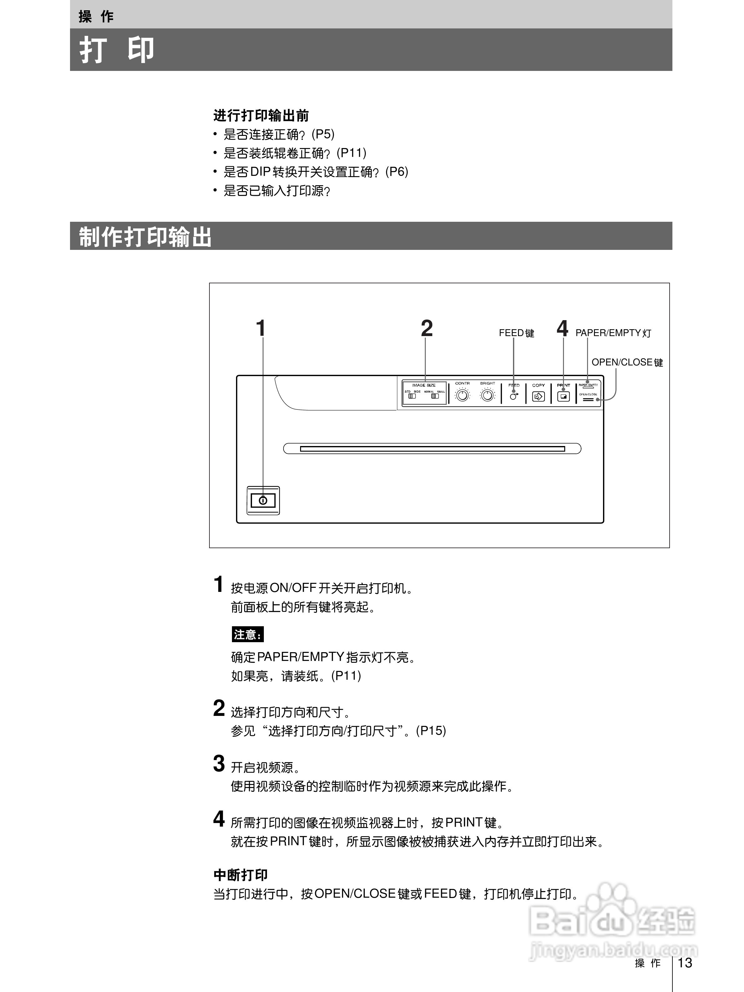 SONY UP-960视频图像打印机使用说明书:[2]