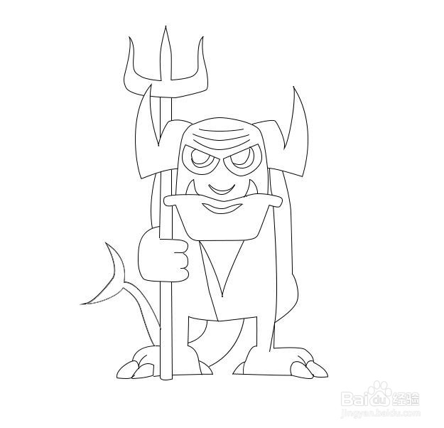 暗之恶魔怎么画