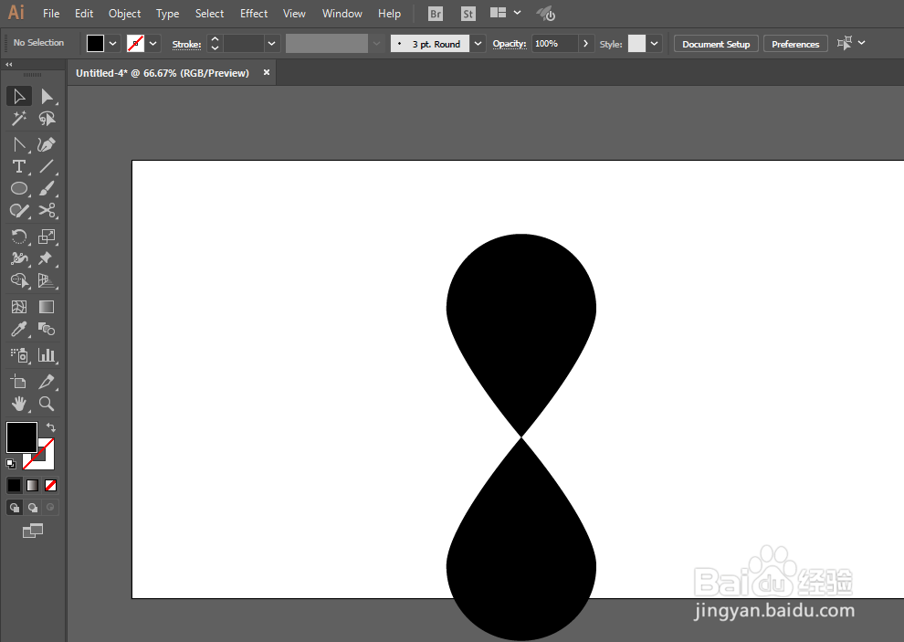 如何用ILLUSTRATOR绘制沙漏