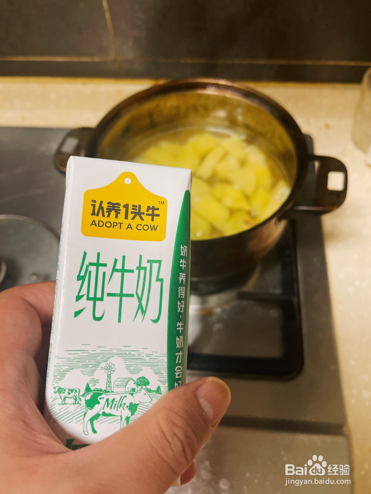 木瓜冰糖牛奶盅的做法