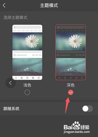 好看视频深色主题怎么开启