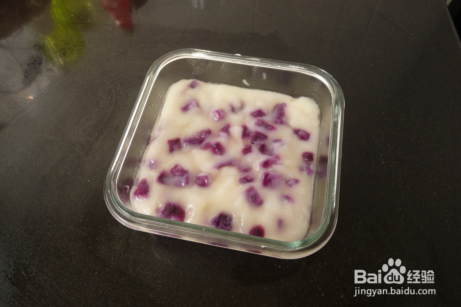 紫薯糯米糍粑的做法