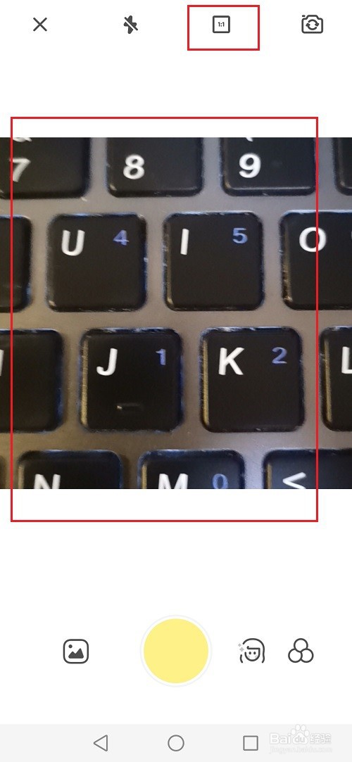 黄油相机怎么拍正方形照片